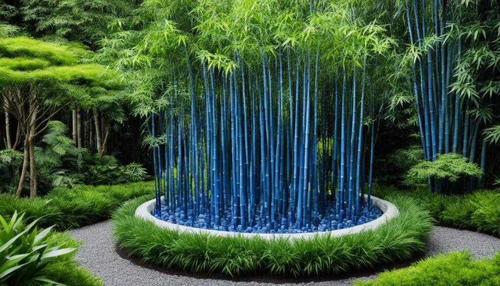 blue fountain bamboo