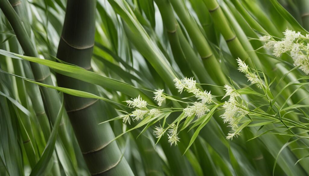 Arundinaria gigantea 'Tecta' flowering