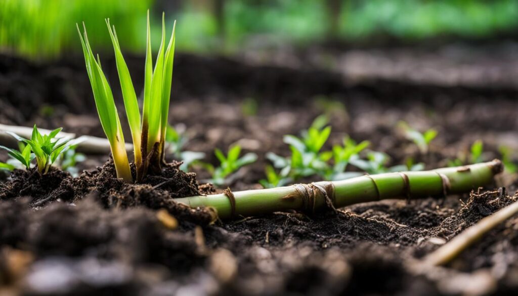 Jiuzhaigou Bamboo growing tips