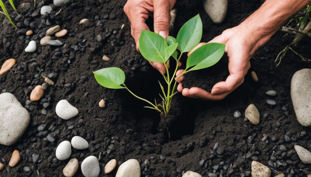 Planting Chusquea gigantea