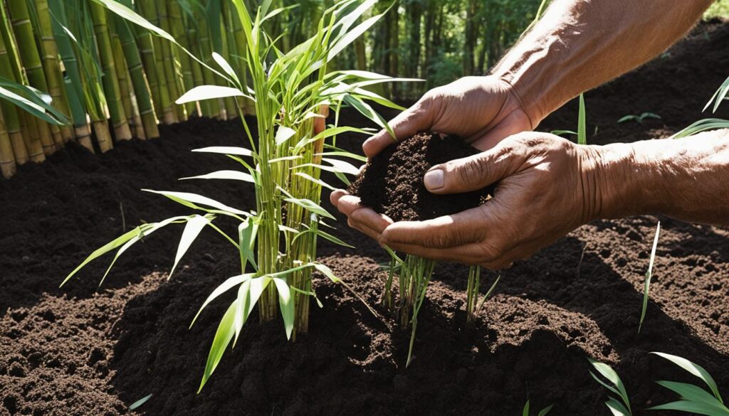 Planting Dendrocalamus stocksii