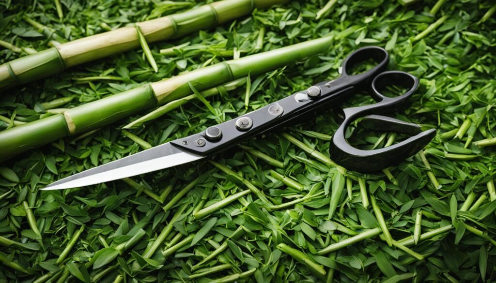 Pruning bamboo