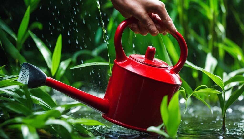 Watering Bamboo