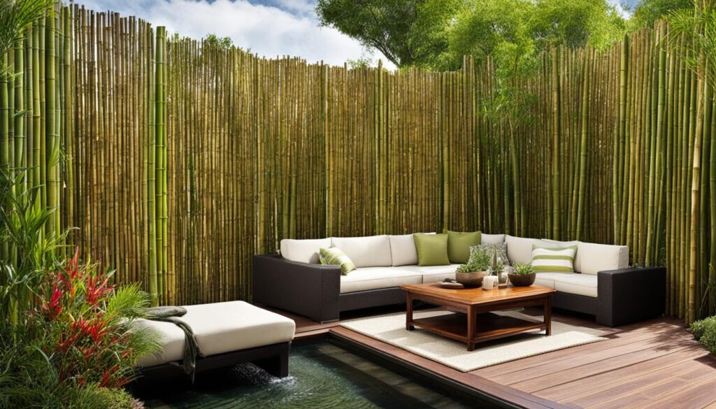 bamboo privacy screen