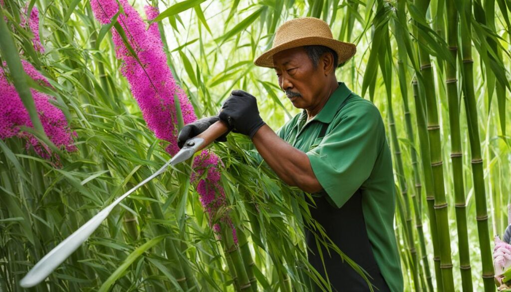 bamboo pruning