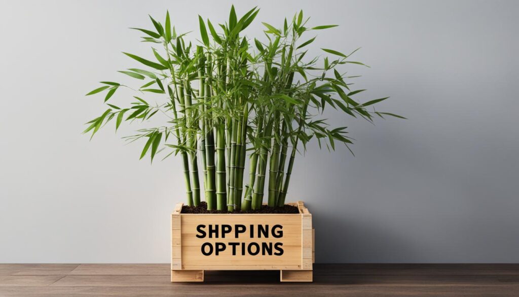 shipping options