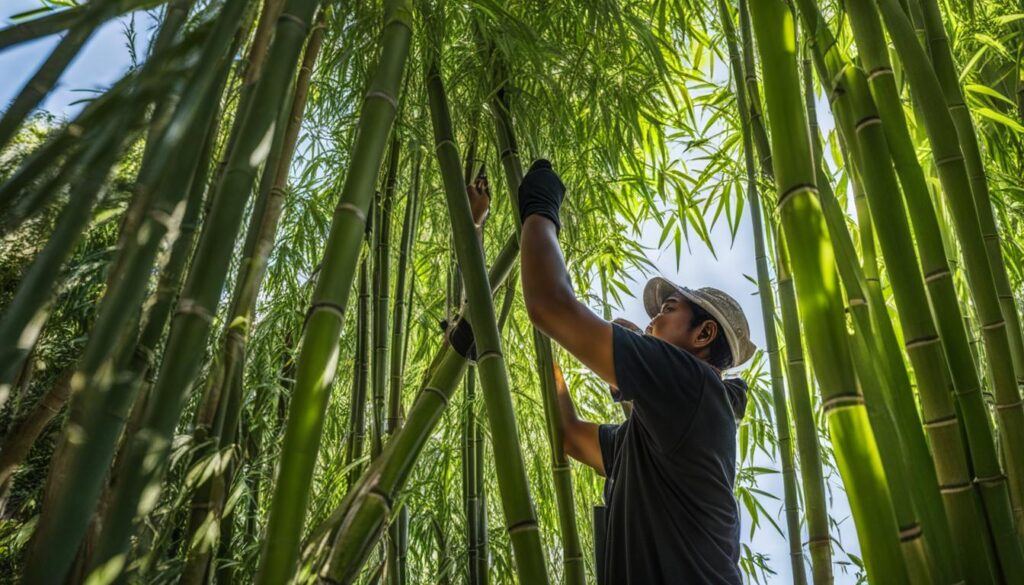 Maintenance of Hairy Balui Giant Bamboo