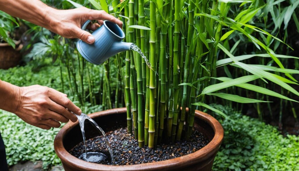 Watering Bamboo