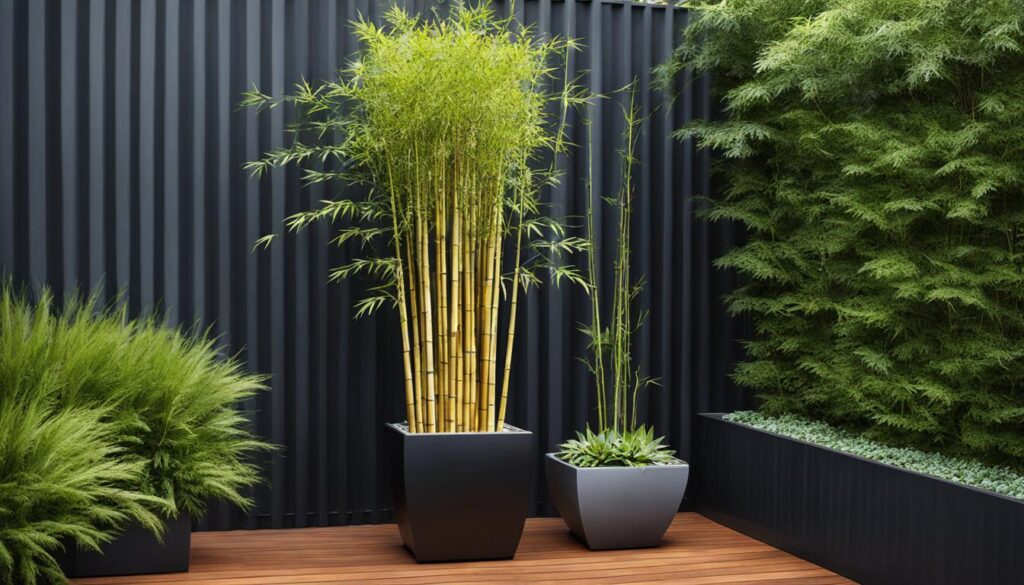 container-grown bamboo