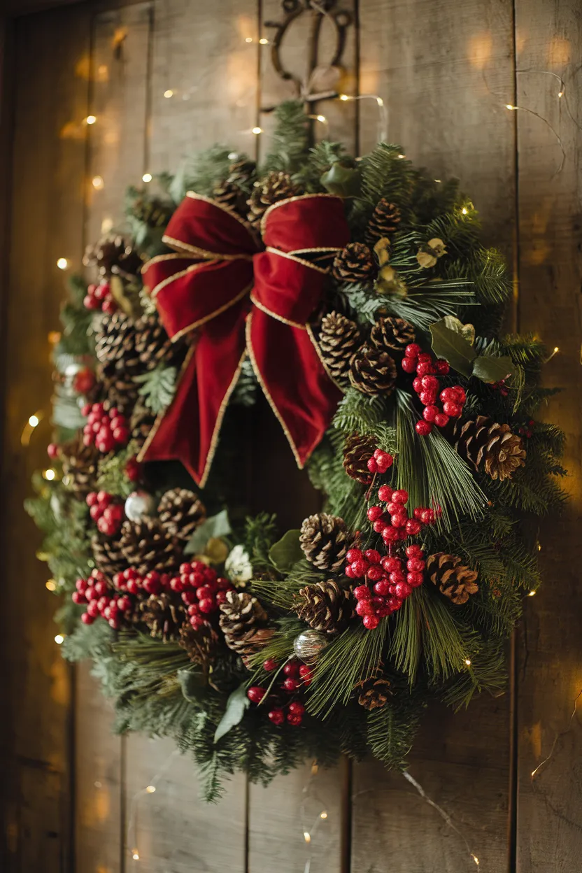 1. Holiday Wreath Wall Hanging