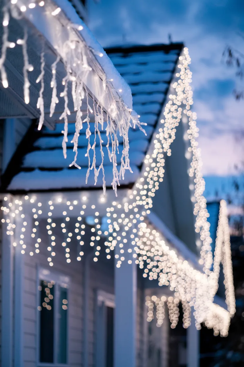 1. Icicle Christmas Lights