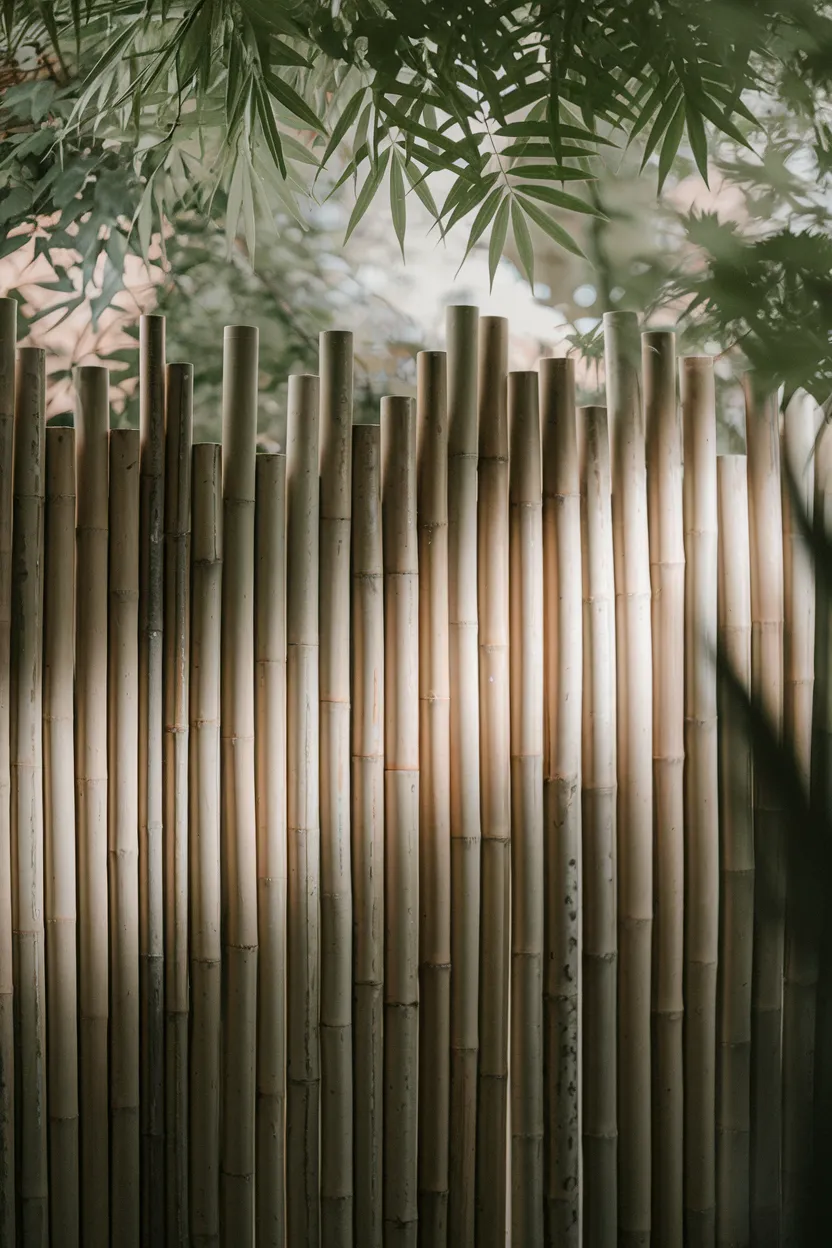 1. Vertical Bamboo Screen