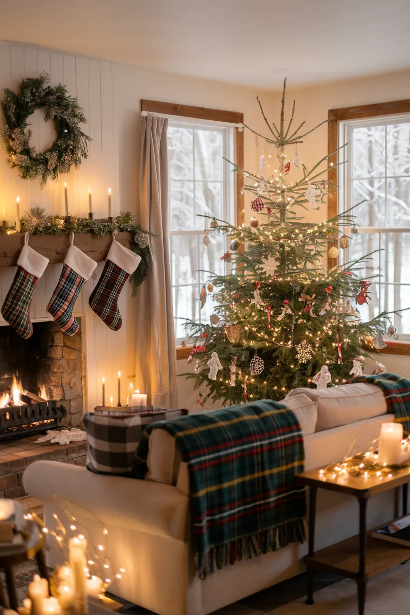 11. Farmhouse Apartment Christmas Decor