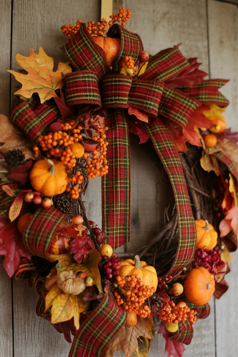 11. Tartan Plaid Wreath