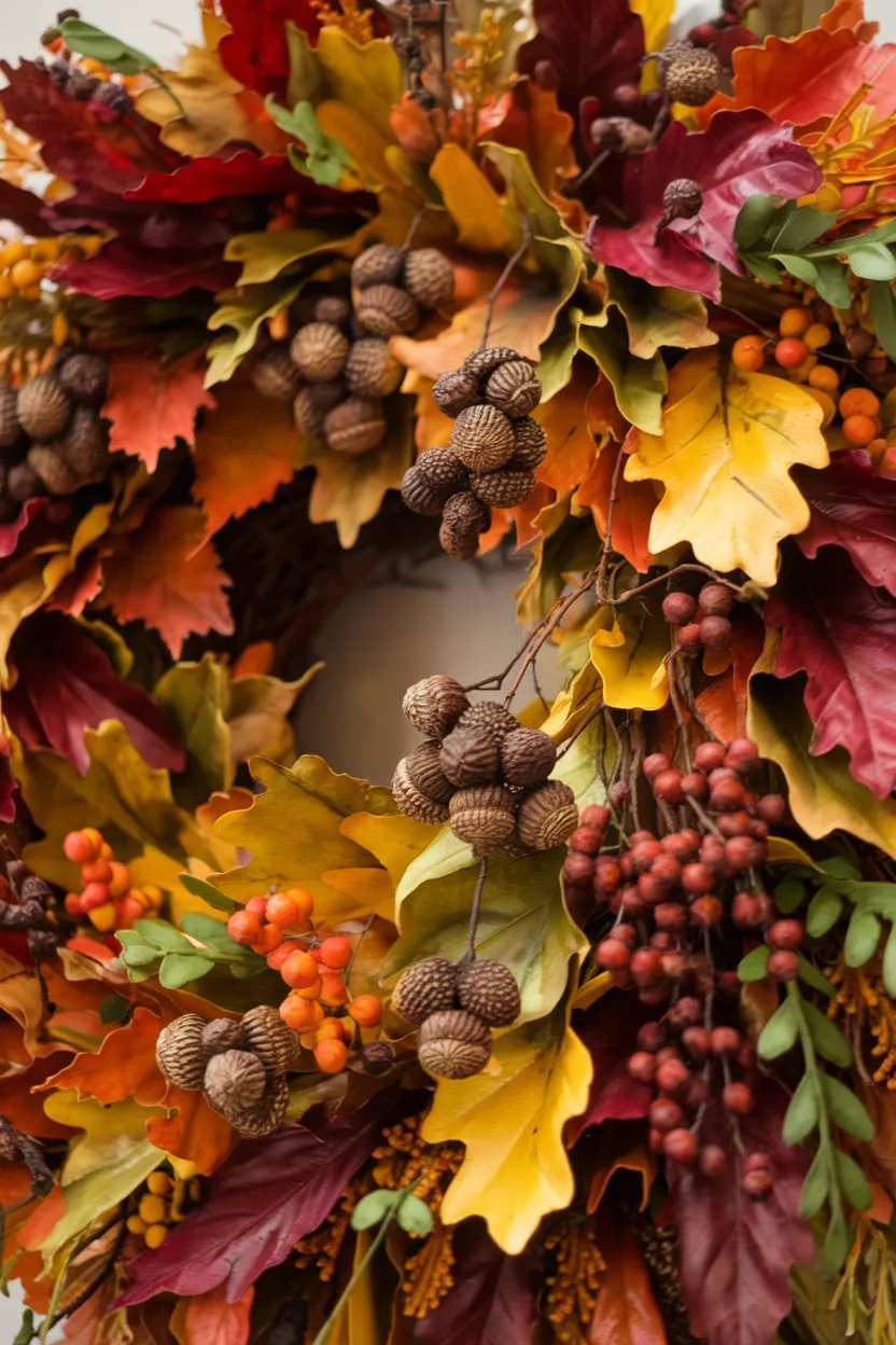 12. Acorn Accent Wreath