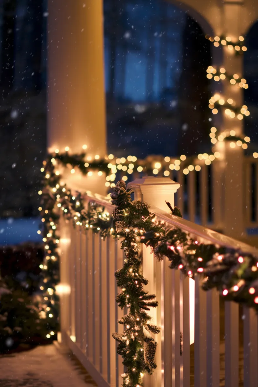 12. Rope Lights for Railings