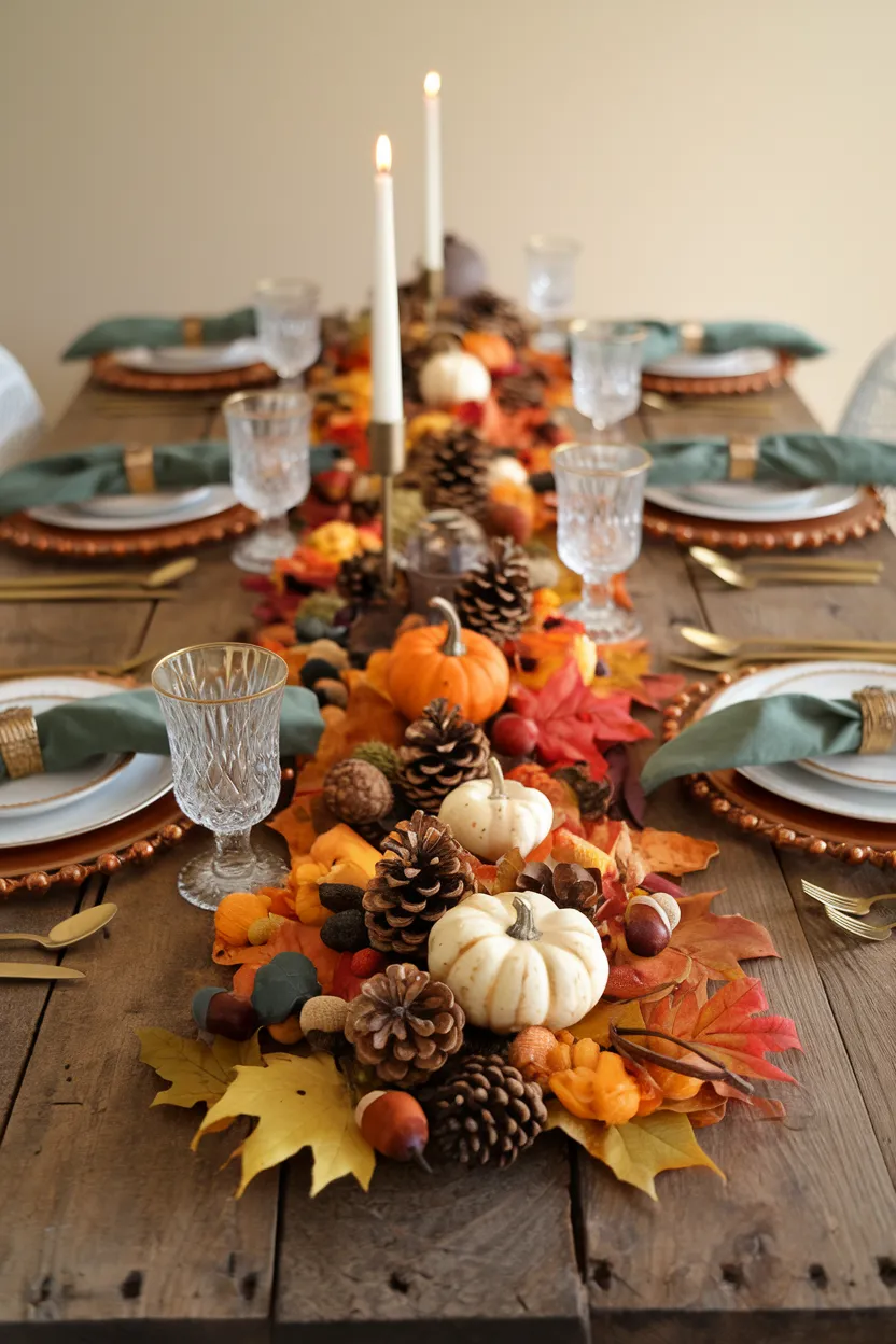 13. Nature-Inspired Table Runner