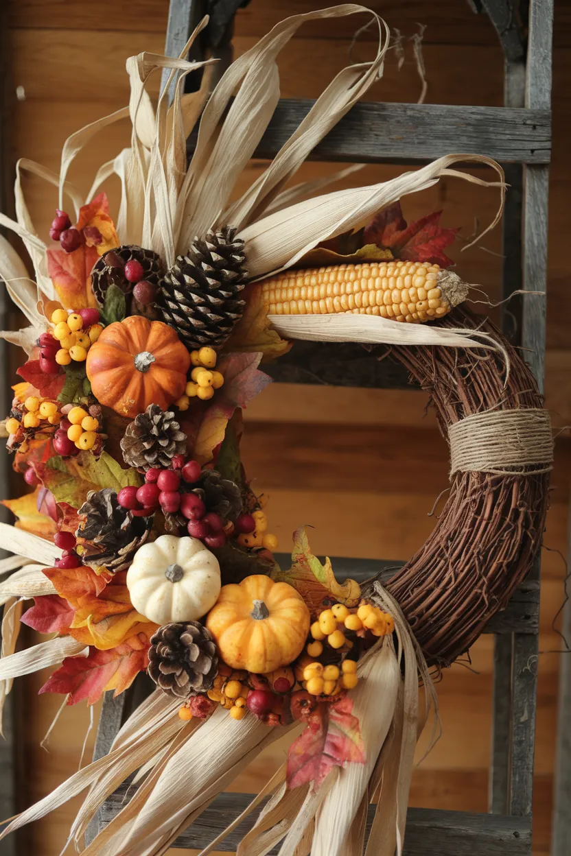 18. Native Harvest Wreath