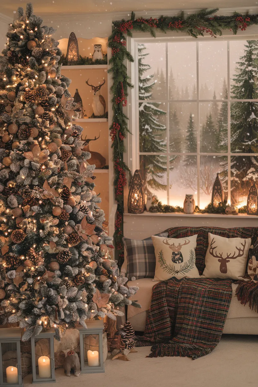 19. Woodland Apartment Christmas Decor