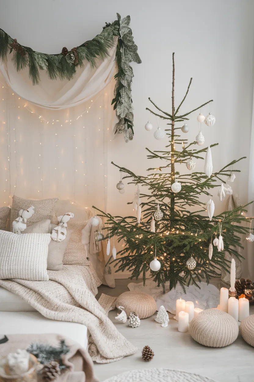 2. Scandinavian Apartment Christmas Decor