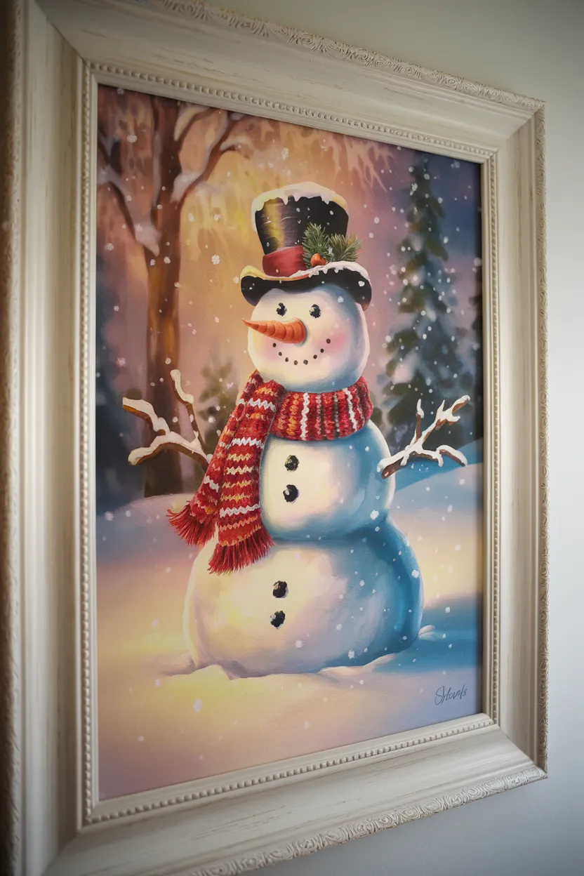 22. Snowman Wall Art Print