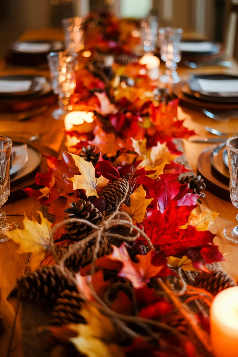 3. Autumn Leaf Garland