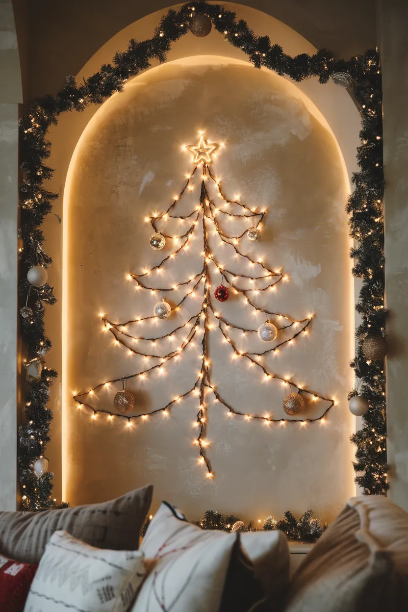 6. LED Christmas Tree Wall Display