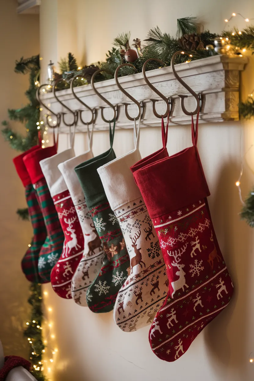 8. Christmas Stocking Wall Holder