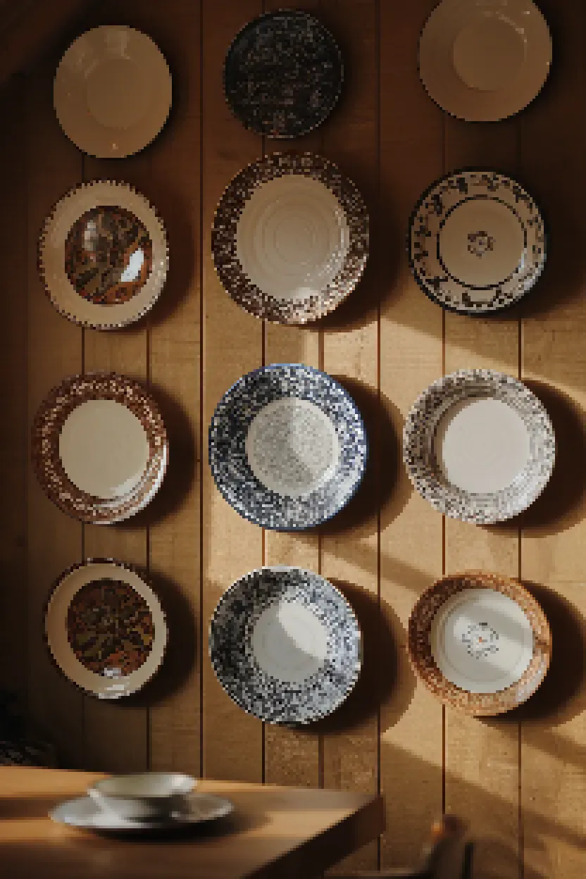 10. Ceramic Plate Displays