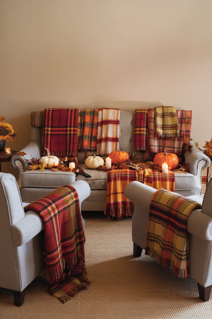 11. Plaid Throw Blankets