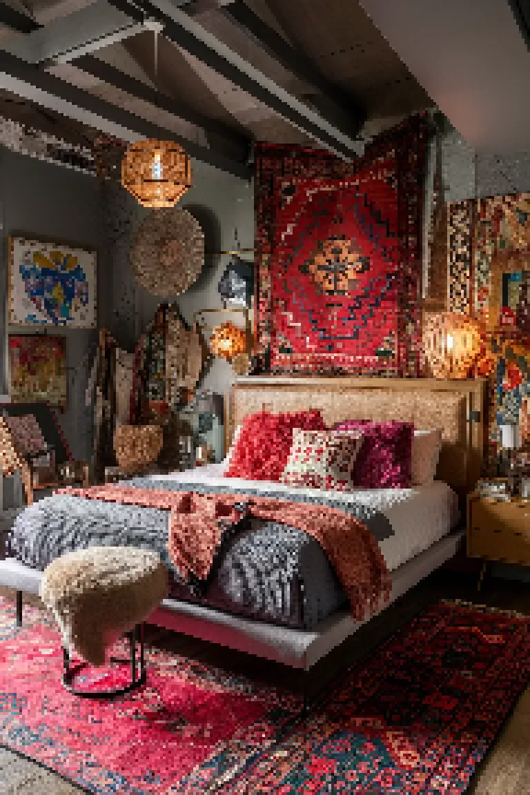 12. Eclectic Fusion Bedroom