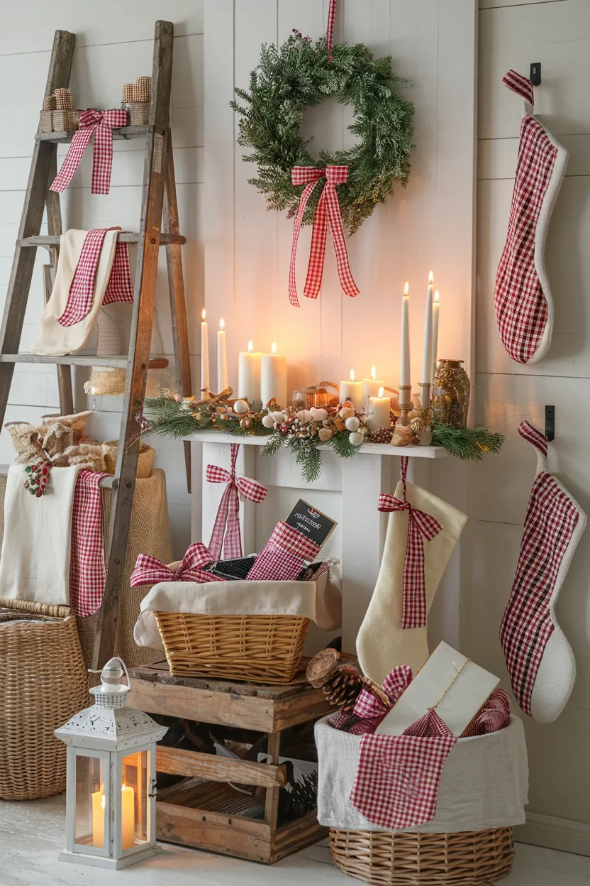 13. Gingham Ribbon Accents