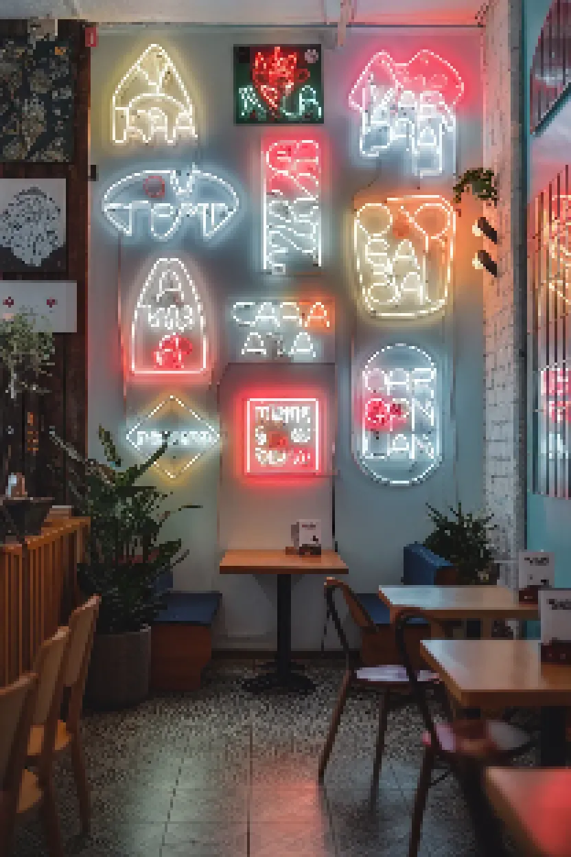 13. Neon Wall Signs