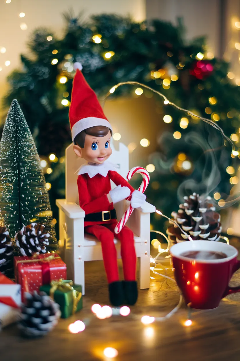 17. Joyful Elf on the Shelf Scene