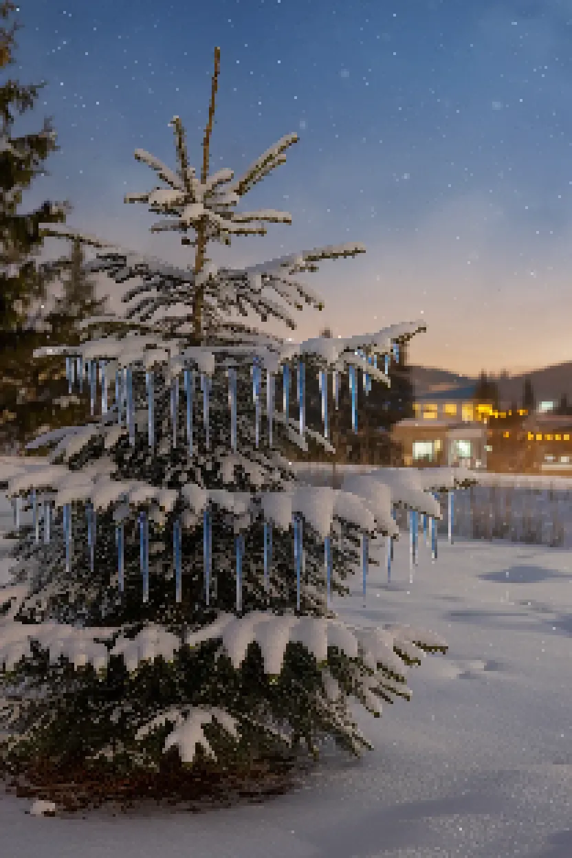 19. Blue Icicle Hanging Decor