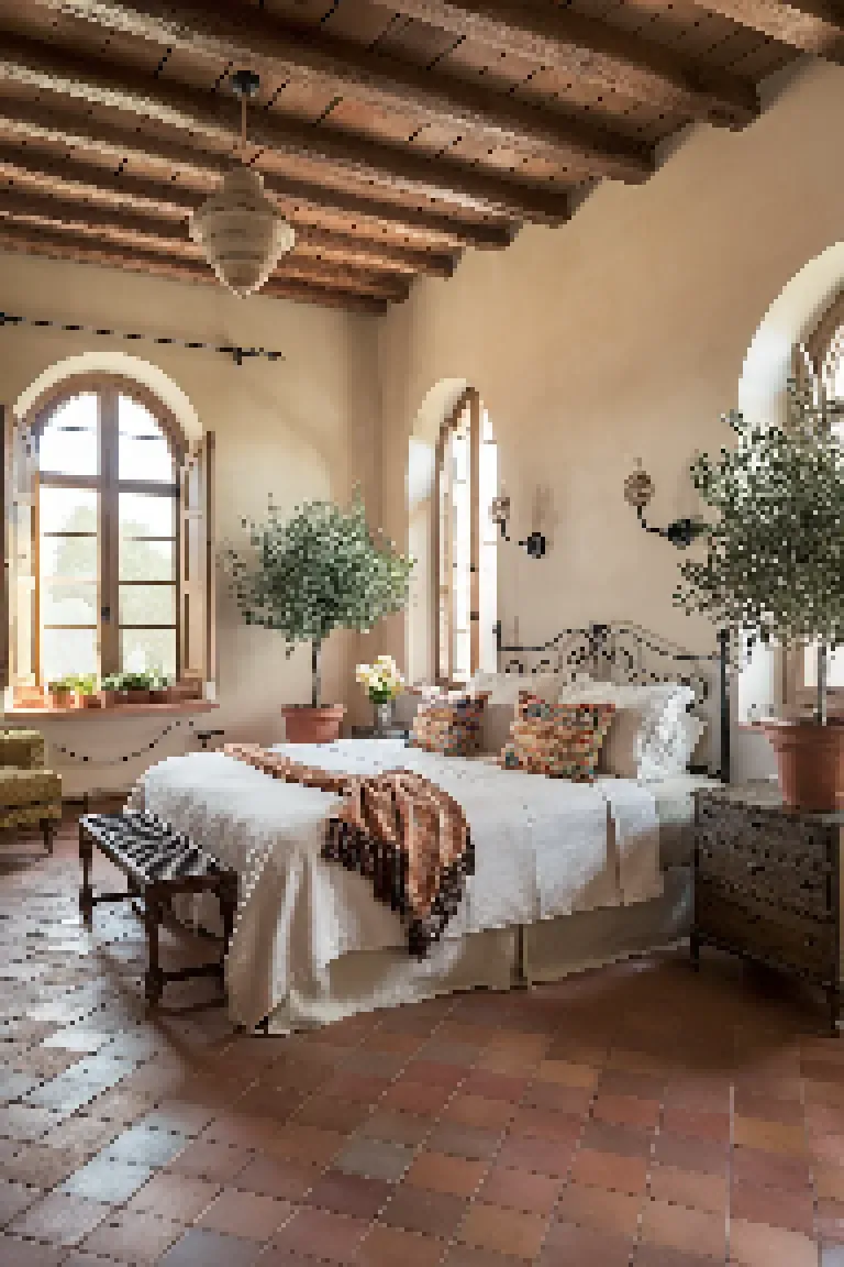 26. Mediterranean Villa Bedroom