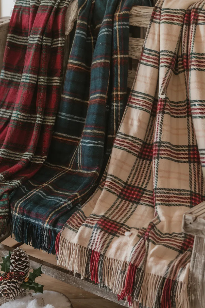 4. Plaid Throw Blankets