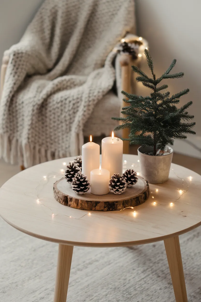 5. Minimalist Nordic Christmas Setup