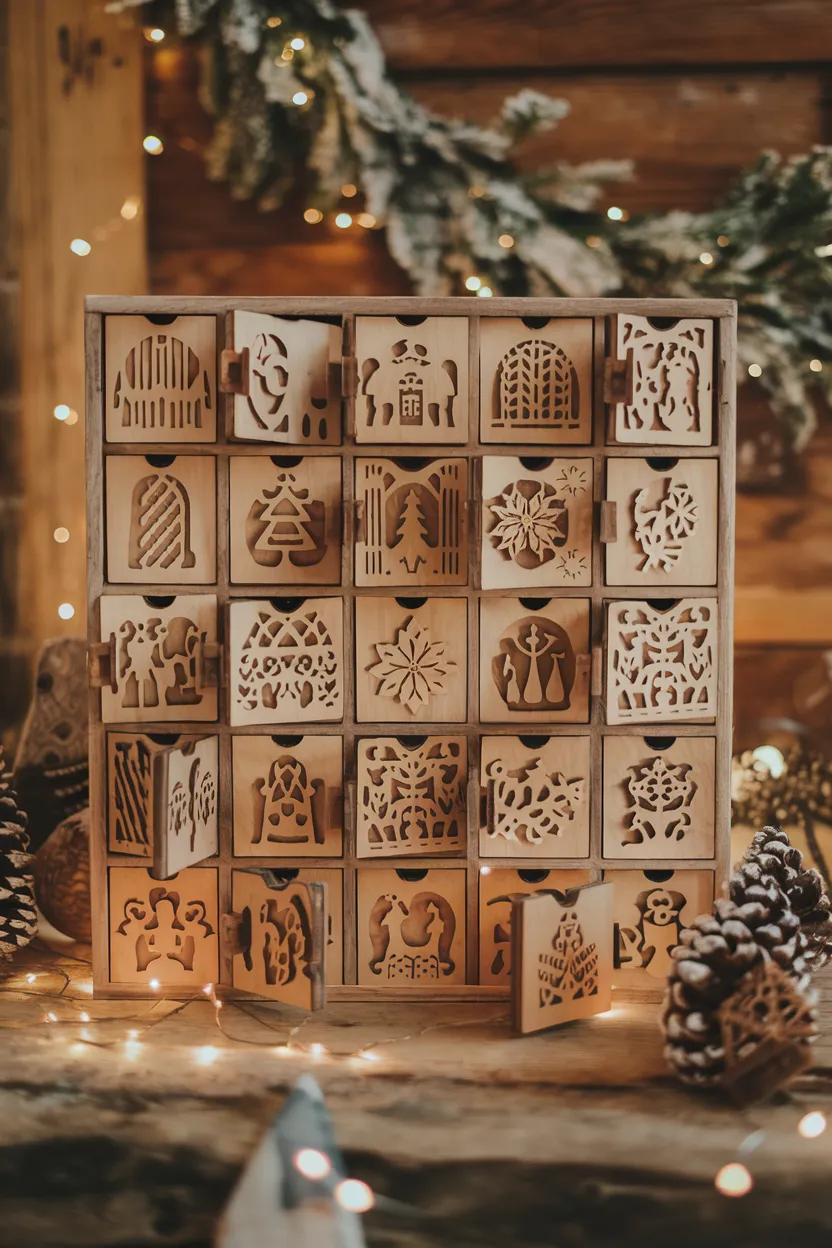 6. Wooden Advent Calendar