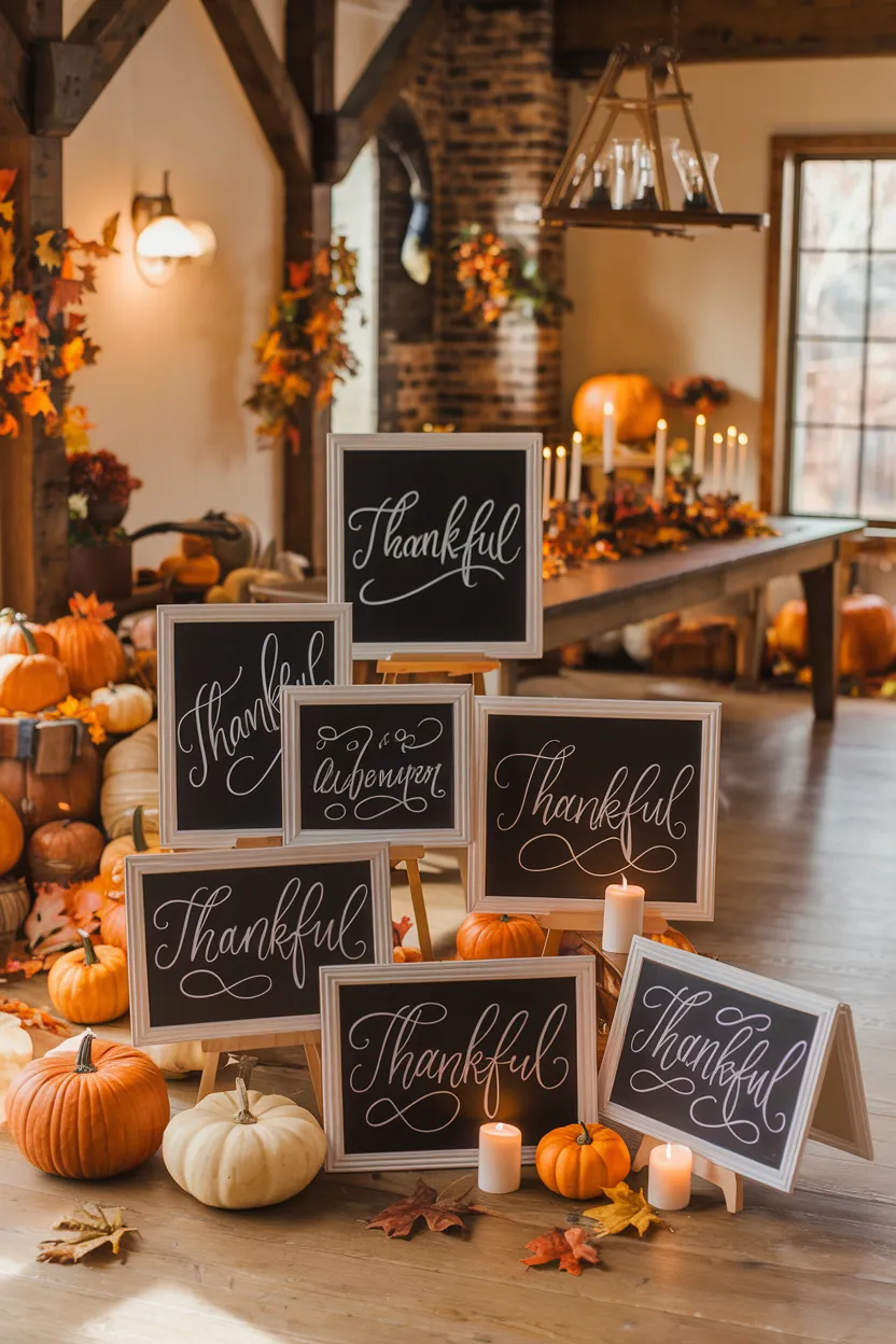 7. Thankful Chalkboard Signs