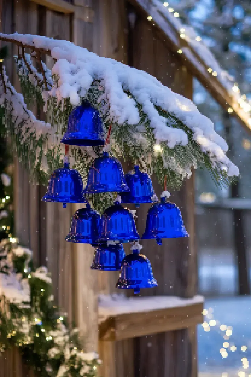 8. Cobalt Blue Christmas Bells