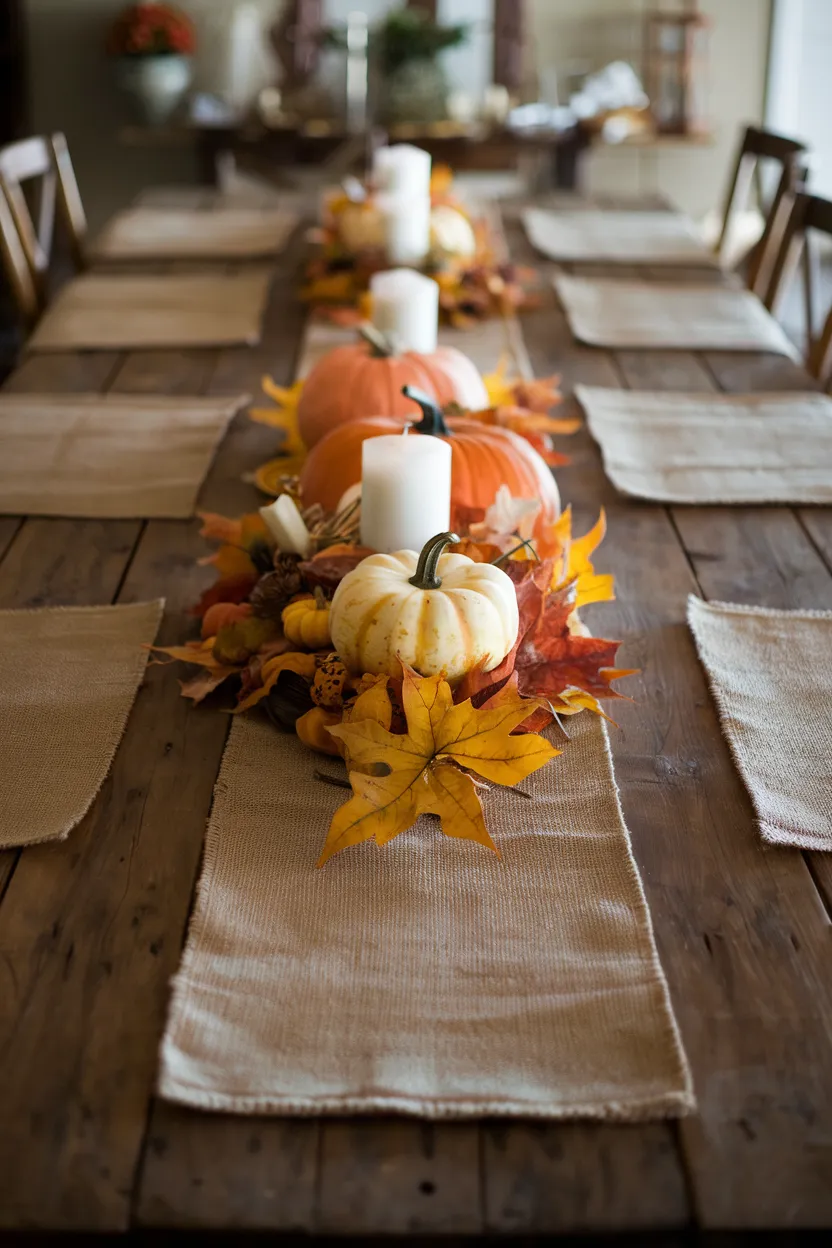 9. Burlap Table Runners