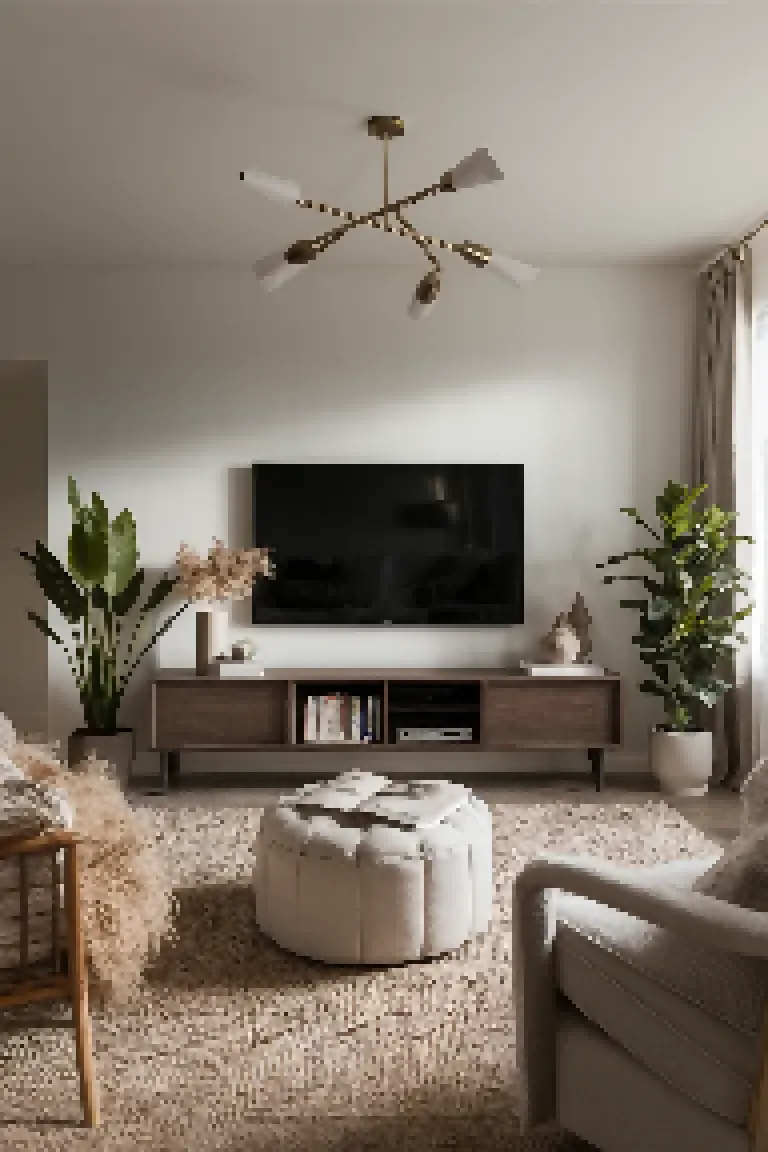 1. Low-profile TV Console