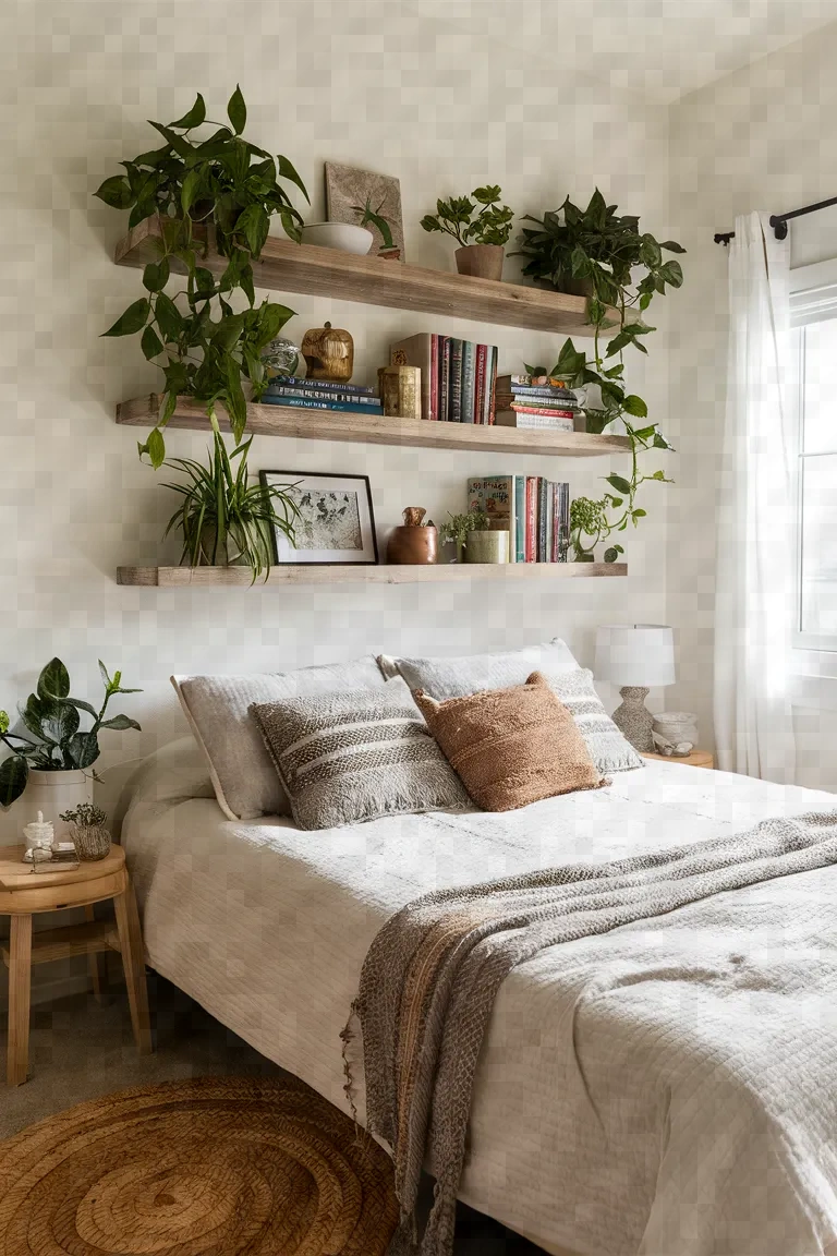 10. Reclaimed Wood Shelving