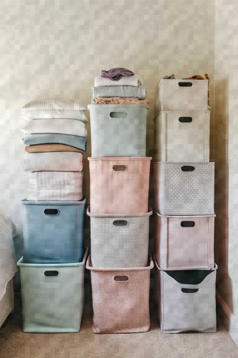 10. Stackable Storage Bins