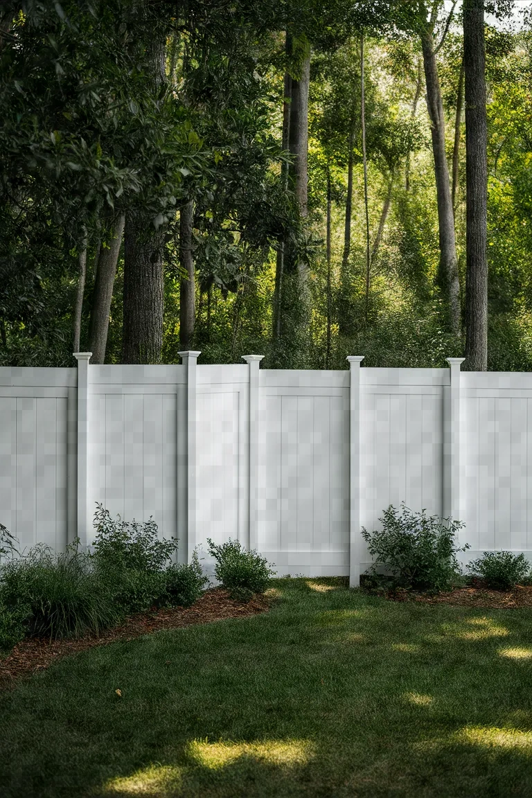 10. Vinyl Panel Fencing