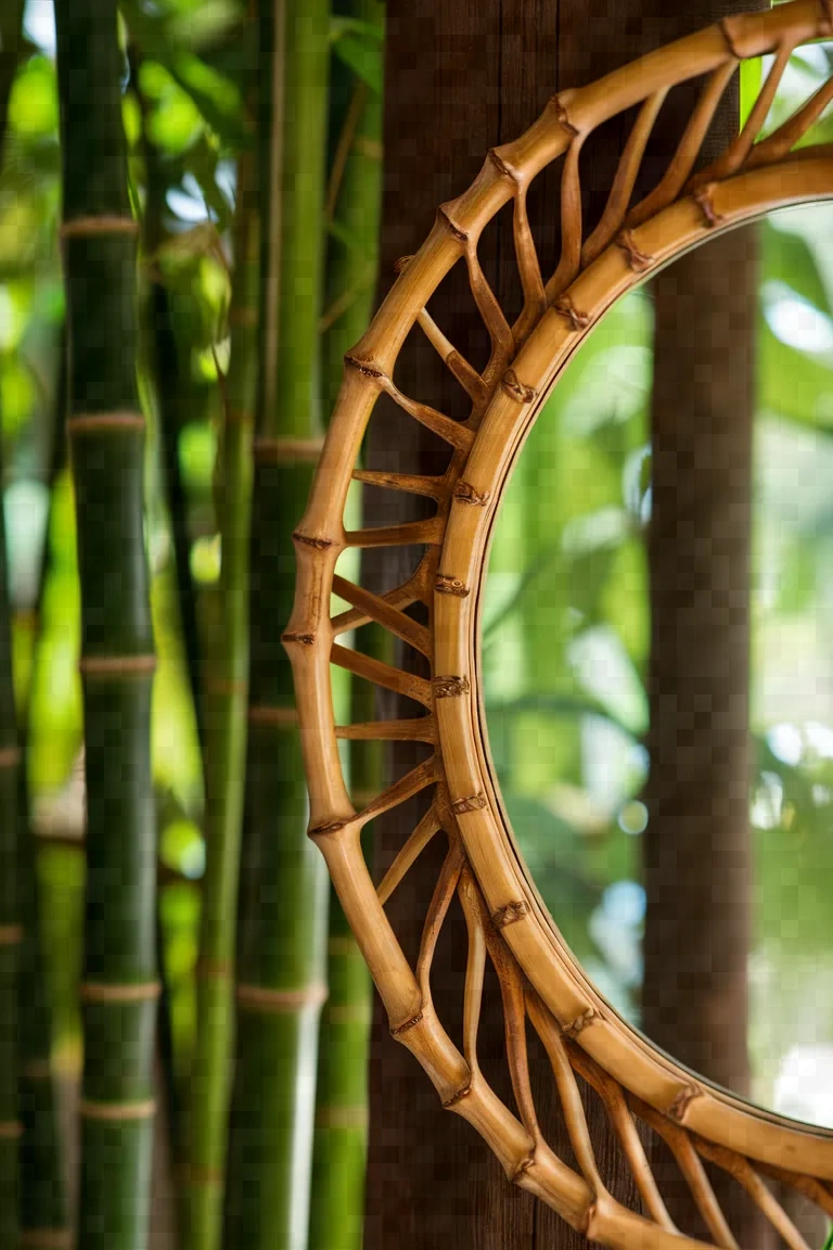 14. Bamboo Mirror Frame