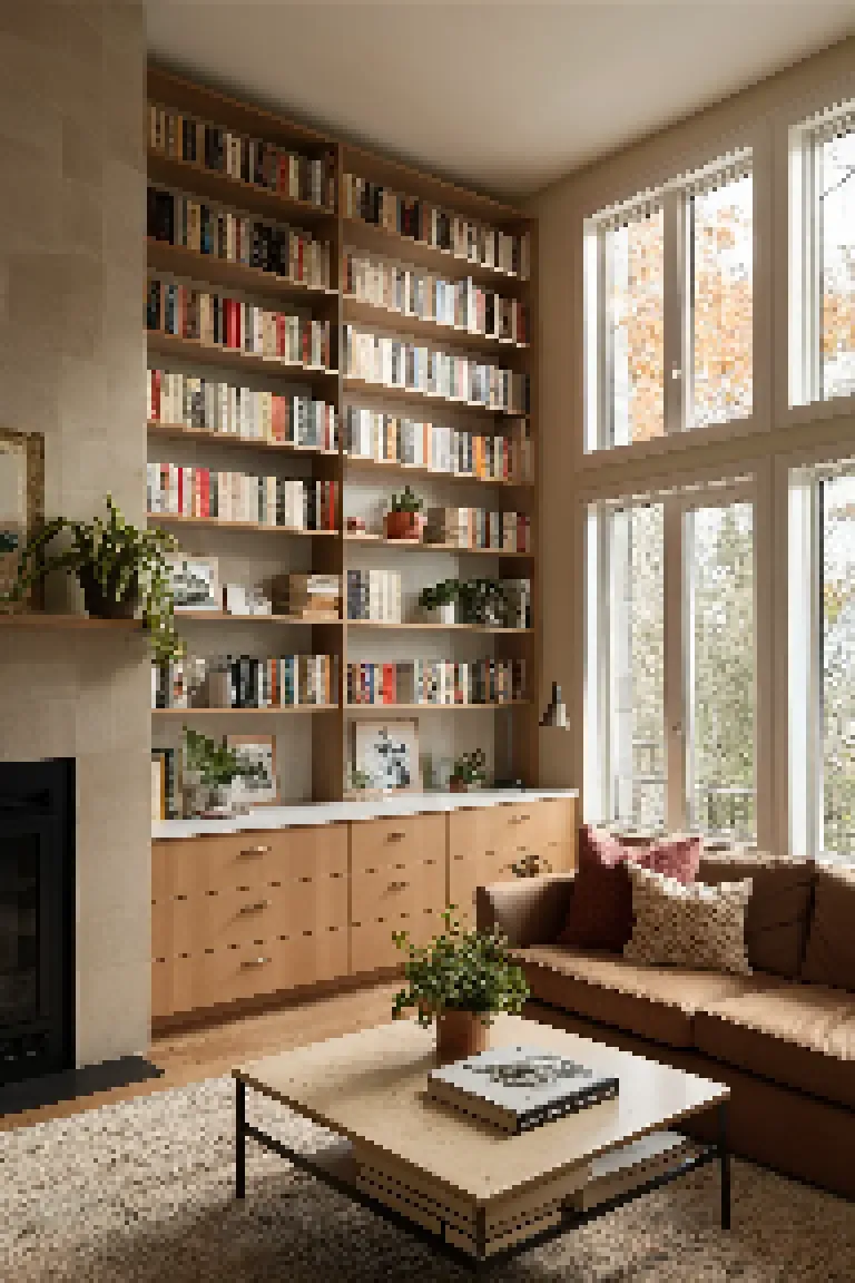 15. Floor-to-Ceiling Shelving