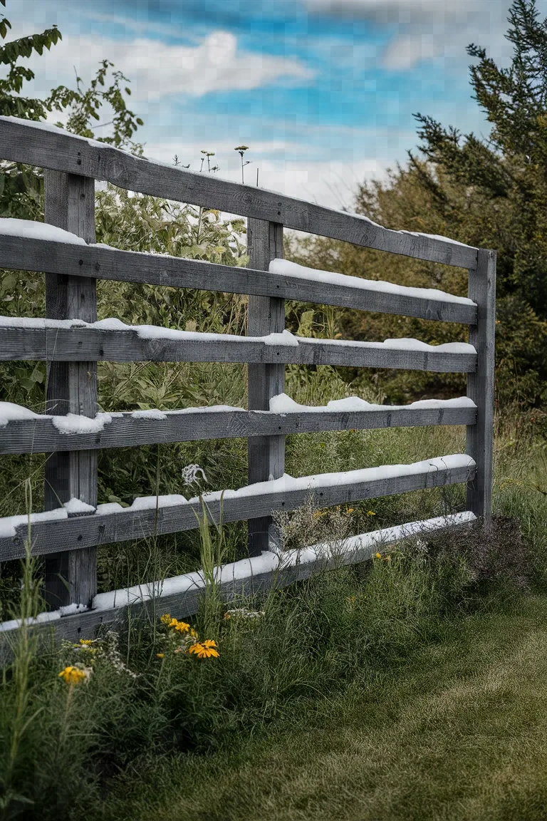 15. Snow Fence Repurposed Barrier