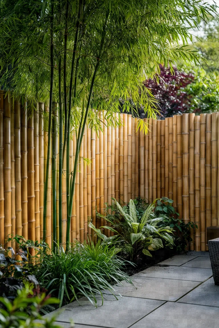 2. Bamboo Roll Fencing